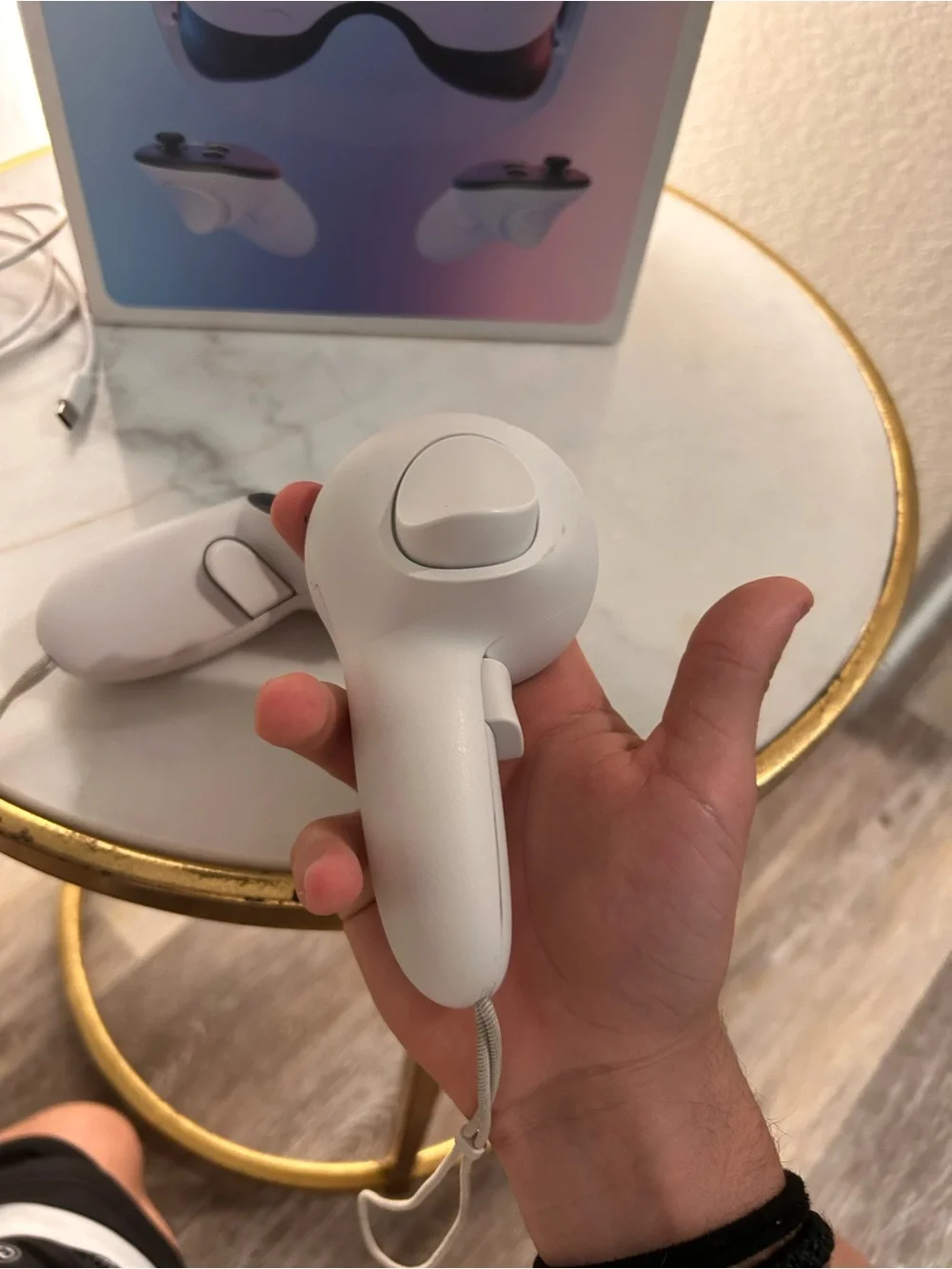 Meta Quest 3s VR Headset with White Controllers